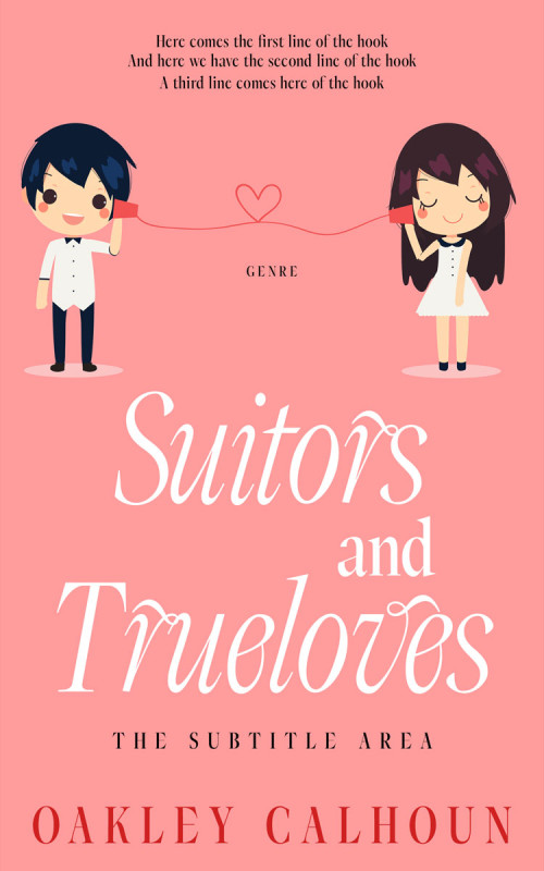 Pre Made Book Cover Sweet Pink