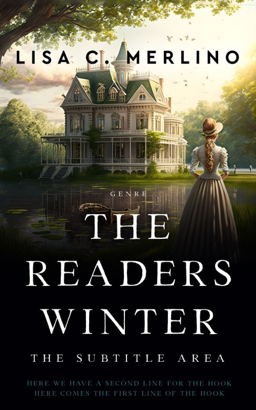 Pre Made Book Cover Stark White