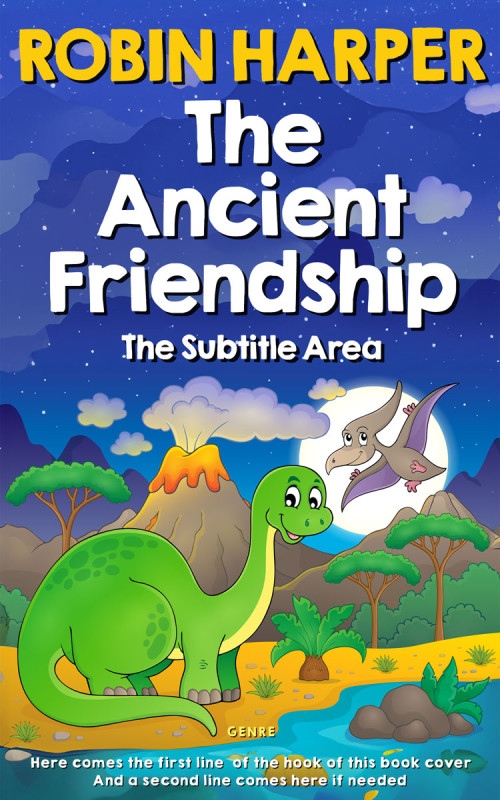 Pre Made Book Cover Chambray