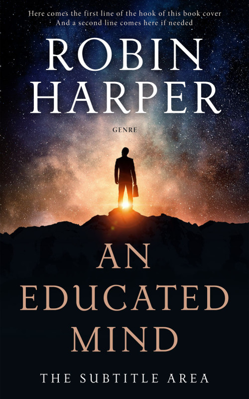 Pre Made Book Cover Tan