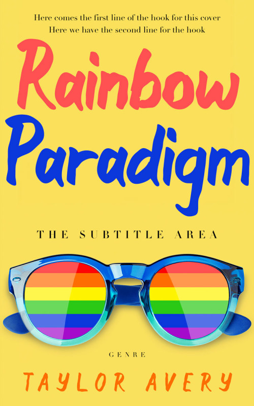 Pre Made Book Cover Energy Yellow