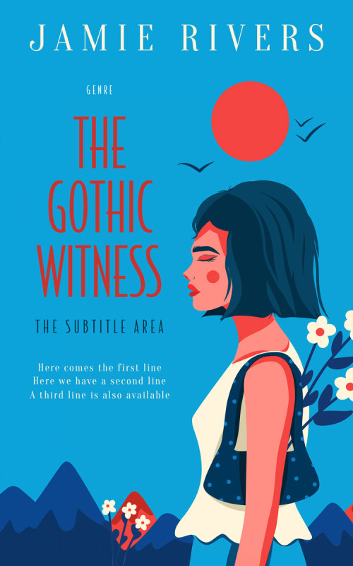 Pre Made Book Cover Cerulean