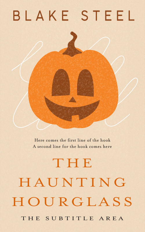 Pre Made Book Cover Almond