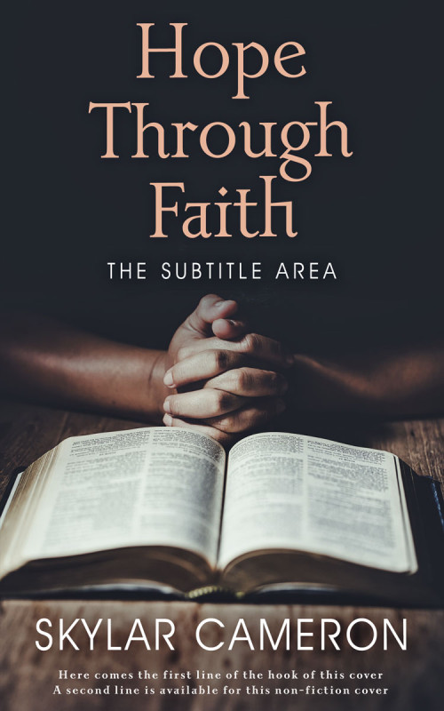 Pre Made Book Cover Ash