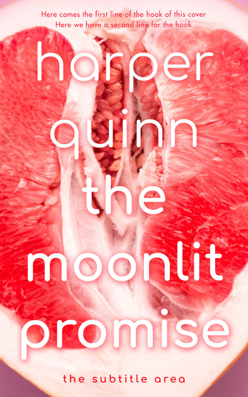 Pre Made Book Cover Apricot Peach