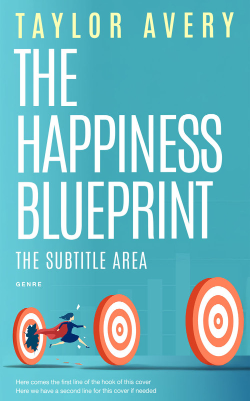 Pre Made Book Cover Fountain Blue