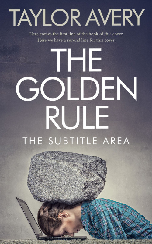 Pre Made Book Cover Mid Gray