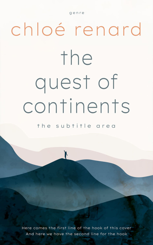 Pre Made Book Cover Blue Dianne