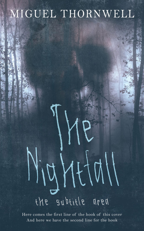 Pre Made Book Cover Pickled Bluewood