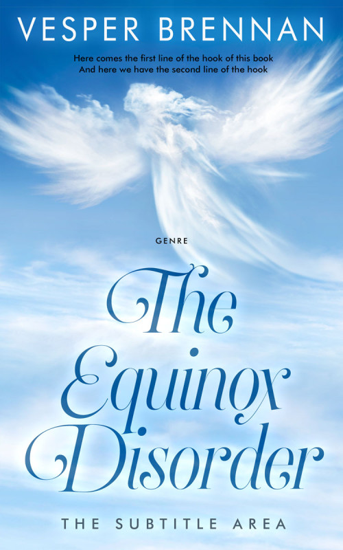 Pre Made Book Cover Tropical Blue