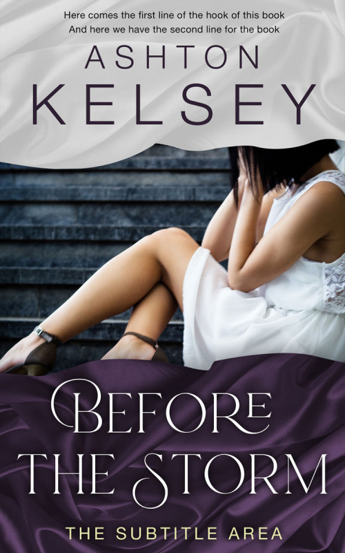 Pre Made Book Cover Blackcurrant