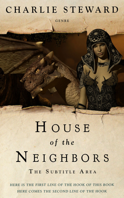 Pre Made Book Cover Grain Brown