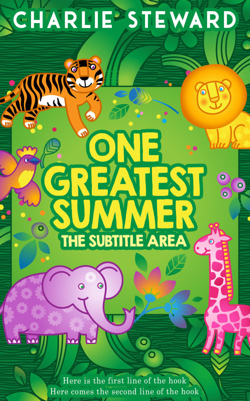 Pre Made Book Cover Sea Green