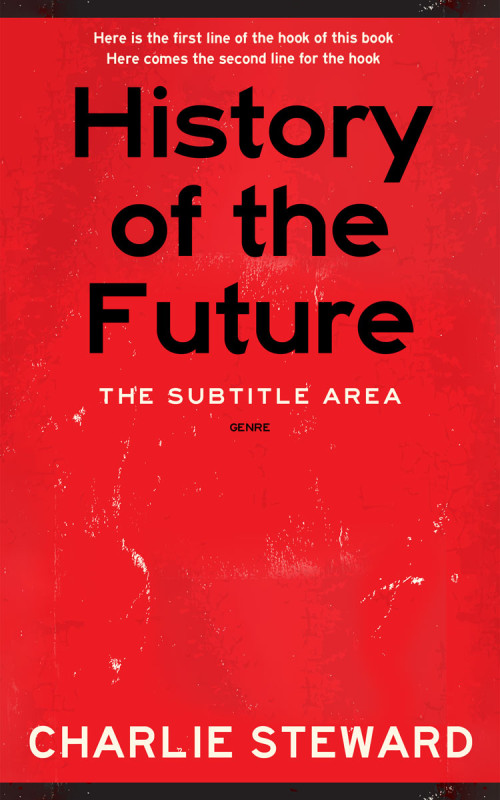 Pre Made Book Cover Alizarin Crimson