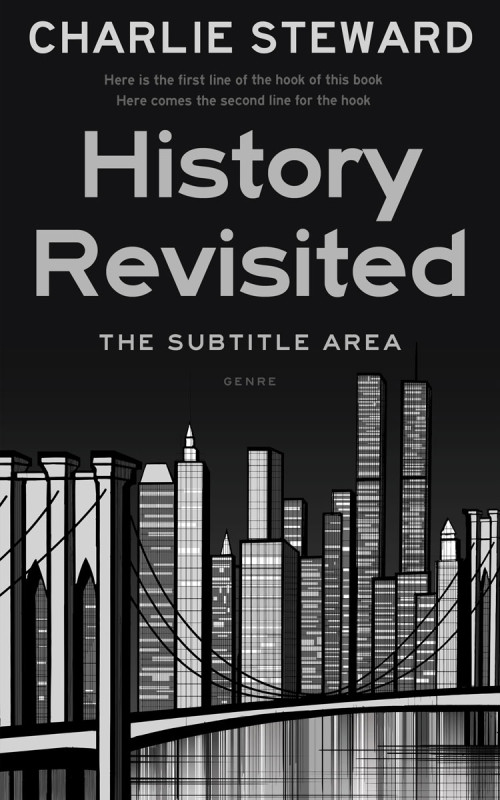 Pre Made Book Cover Silver