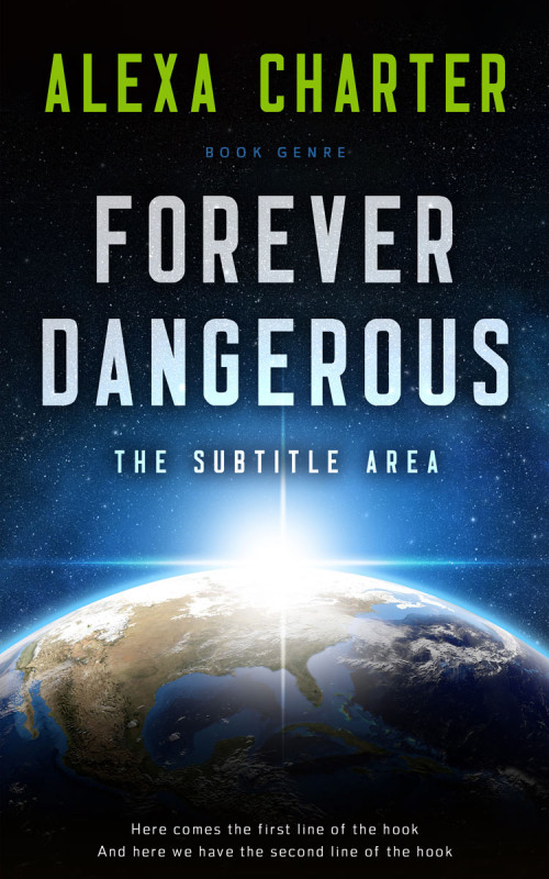 Pre Made Book Cover Powder Ash