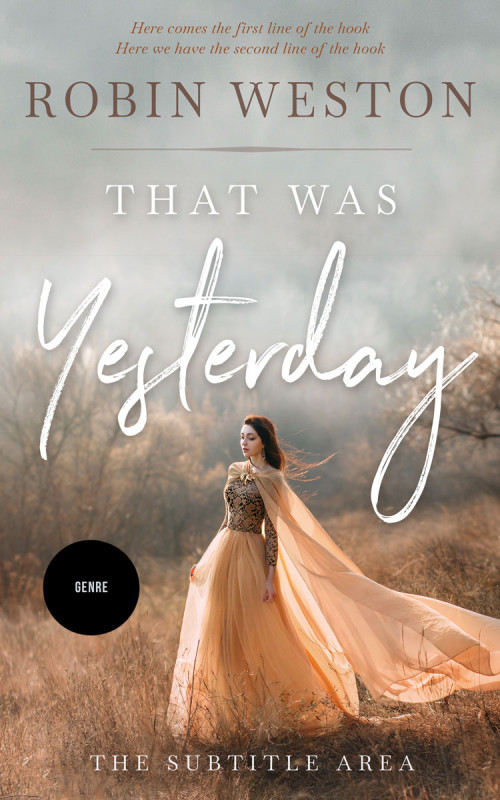 Pre Made Book Cover Silk