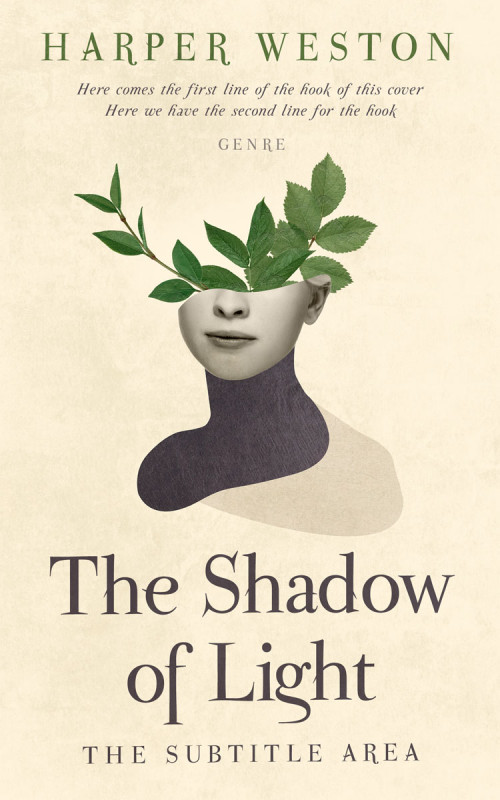 Pre Made Book Cover Citrine White