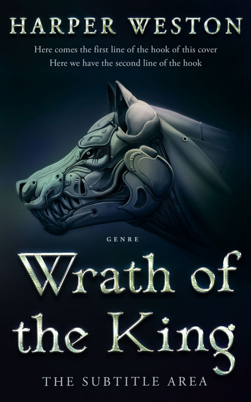 Pre Made Book Cover Ebony