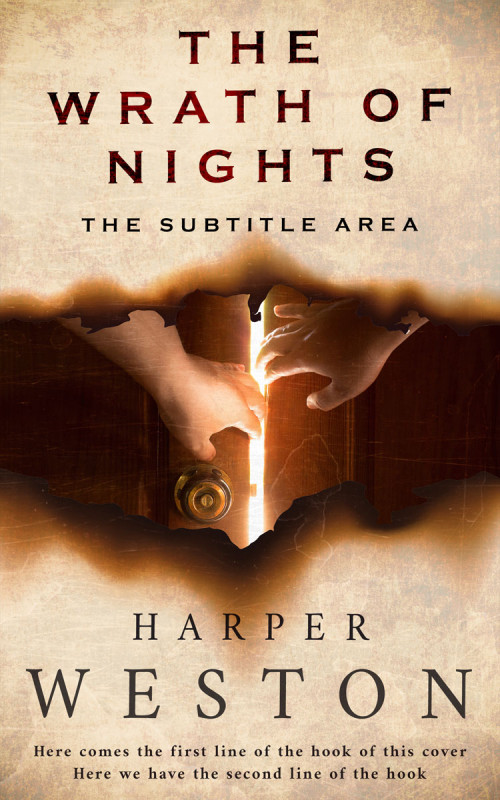 Pre Made Book Cover Raffia