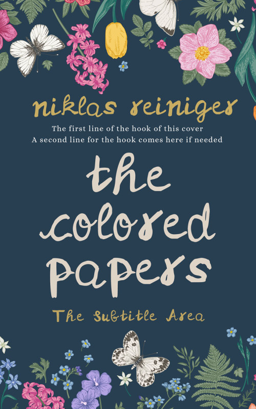 Pre Made Book Cover Pickled Bluewood