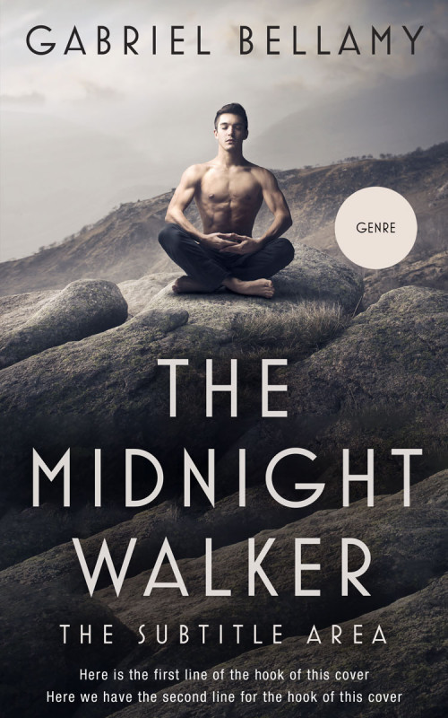 Pre Made Book Cover Swirl