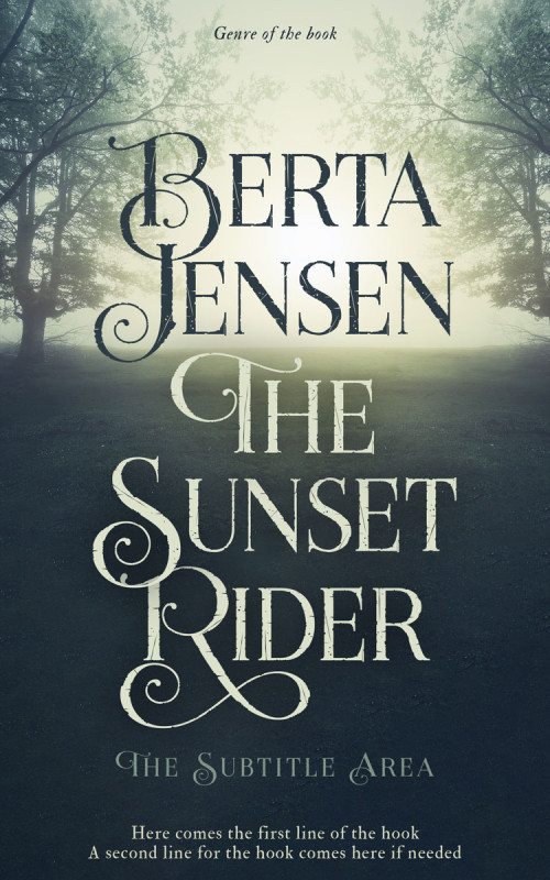 Pre Made Book Cover Moon Mist