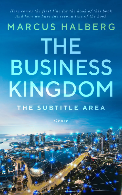 Pre Made Book Cover Fun Blue