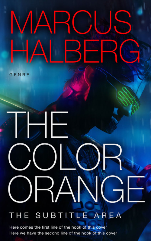 Pre Made Book Cover Ebony