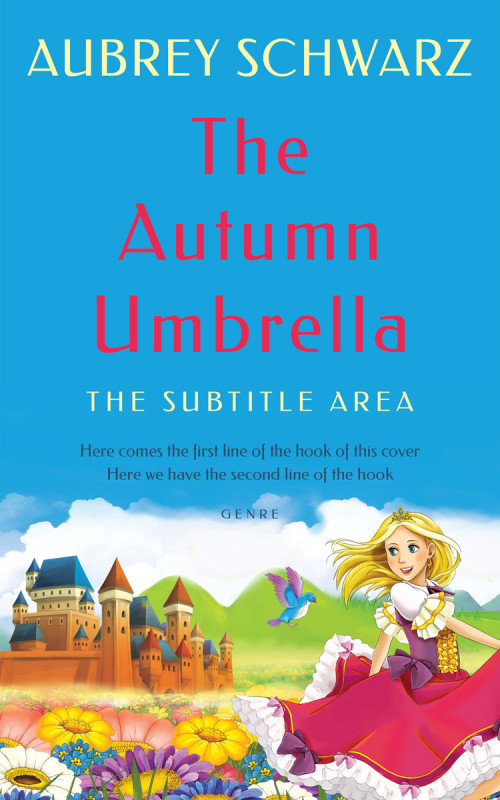 Pre Made Book Cover Curious Blue