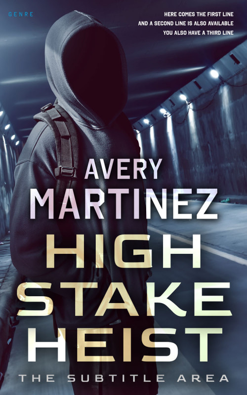 Pre Made Book Cover Steel Gray