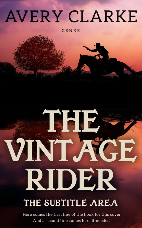 Pre Made Book Cover Night Rider
