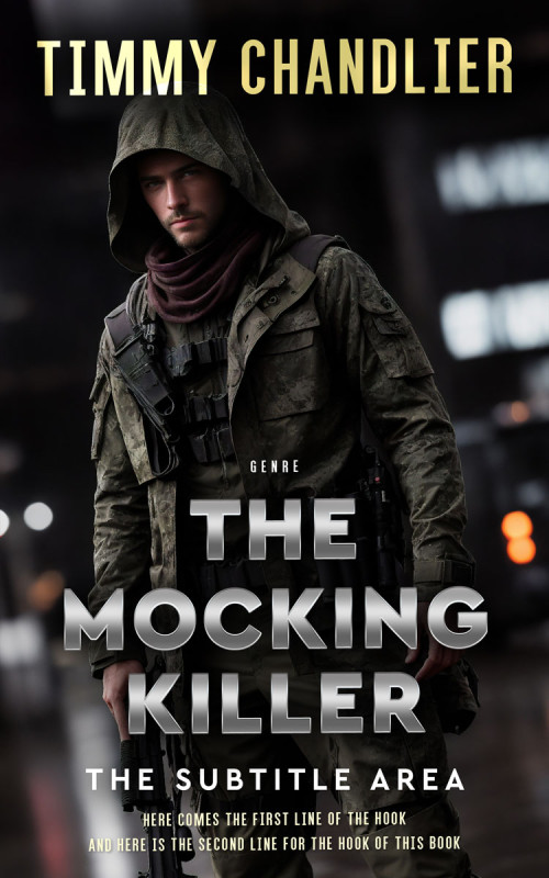 Pre Made Book Cover Cod Gray