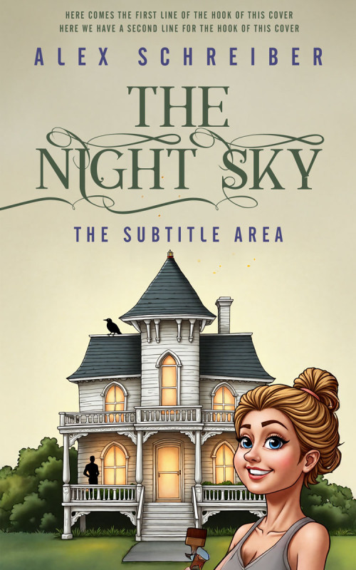 Pre Made Book Cover Soft Amber