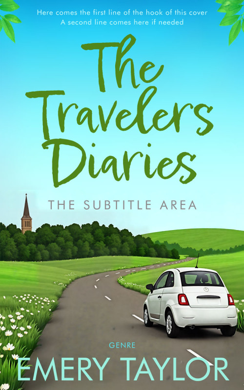 Pre Made Book Cover Aquamarine Blue