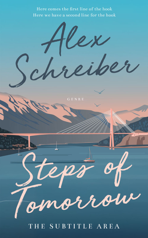 Pre Made Book Cover Smalt Blue