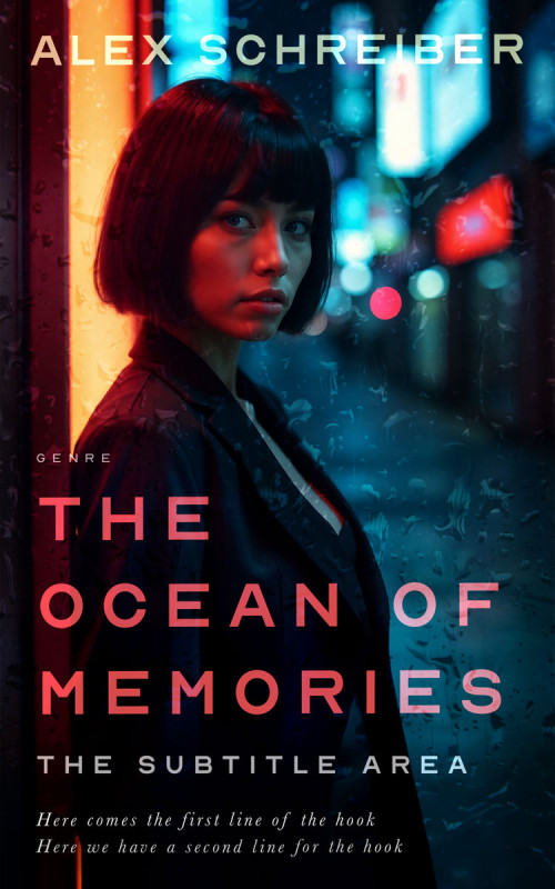 Pre Made Book Cover New York Pink