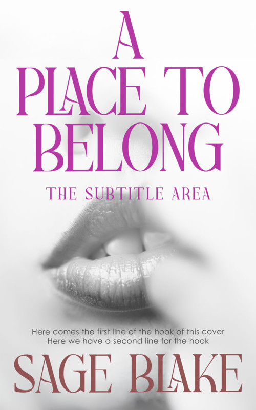 Pre Made Book Cover Bon Jour