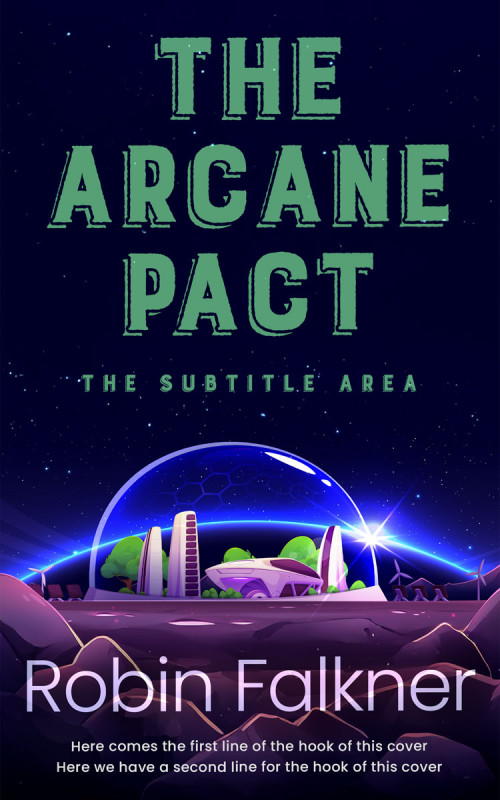 Pre Made Book Cover Violet