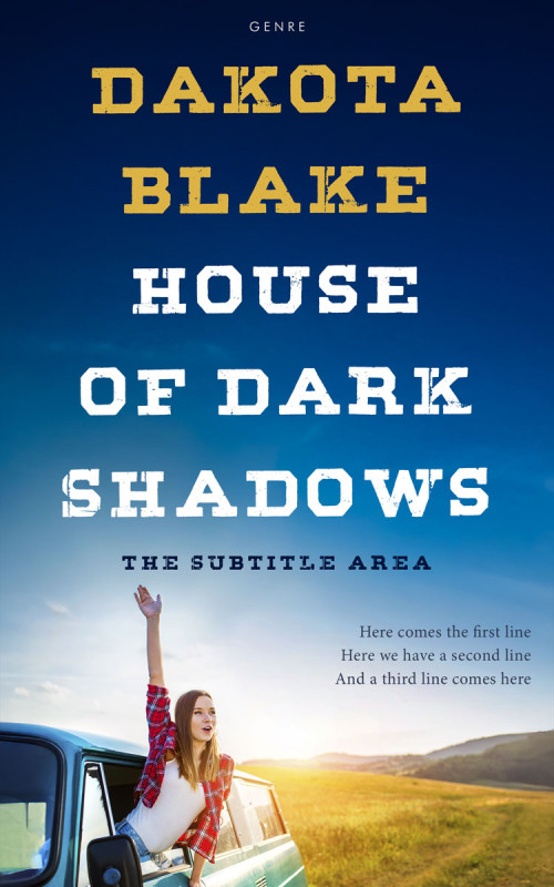 Pre Made Book Cover Soft Amber