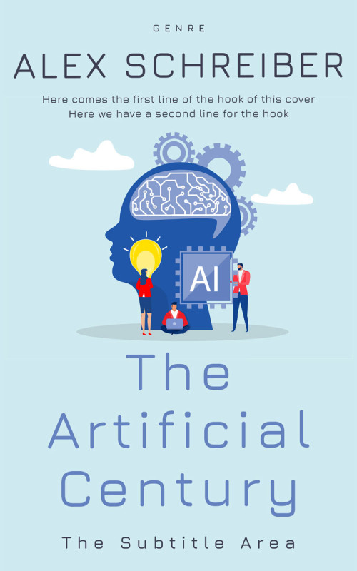 Pre Made Book Cover Jagged Ice