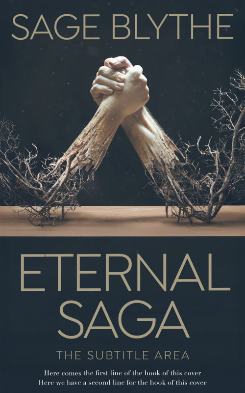 Pre Made Book Cover Ebony Clay