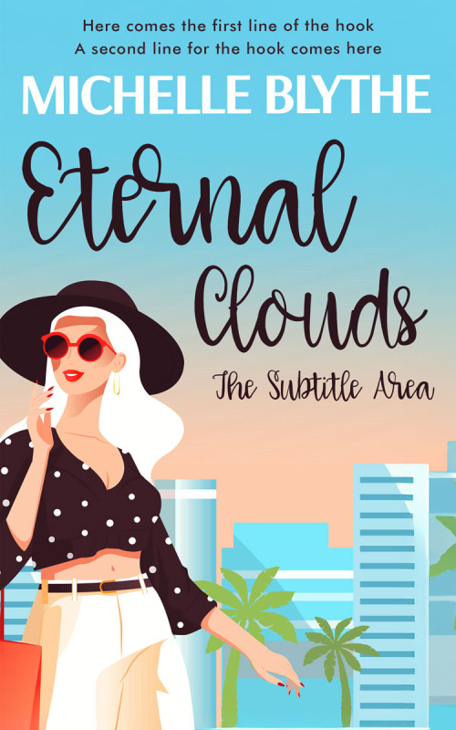 Pre Made Book Cover Aquamarine Blue