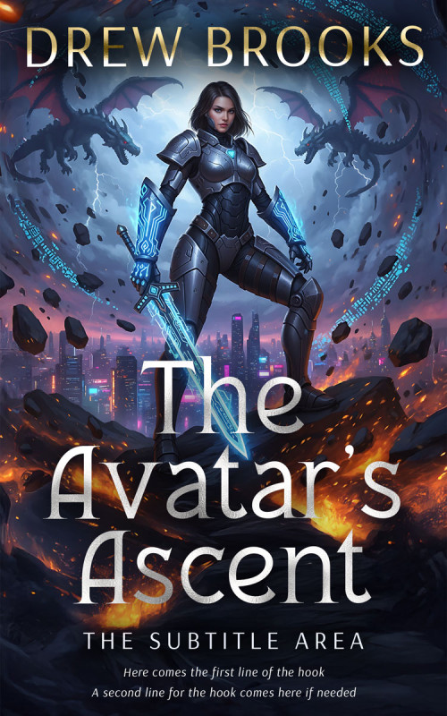 Pre Made Book Cover Ebony Clay