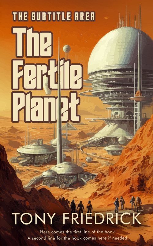 Pre Made Book Cover Brown Rust