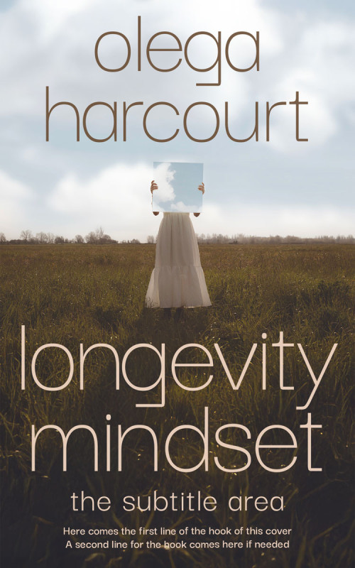 Pre Made Book Cover Taupe