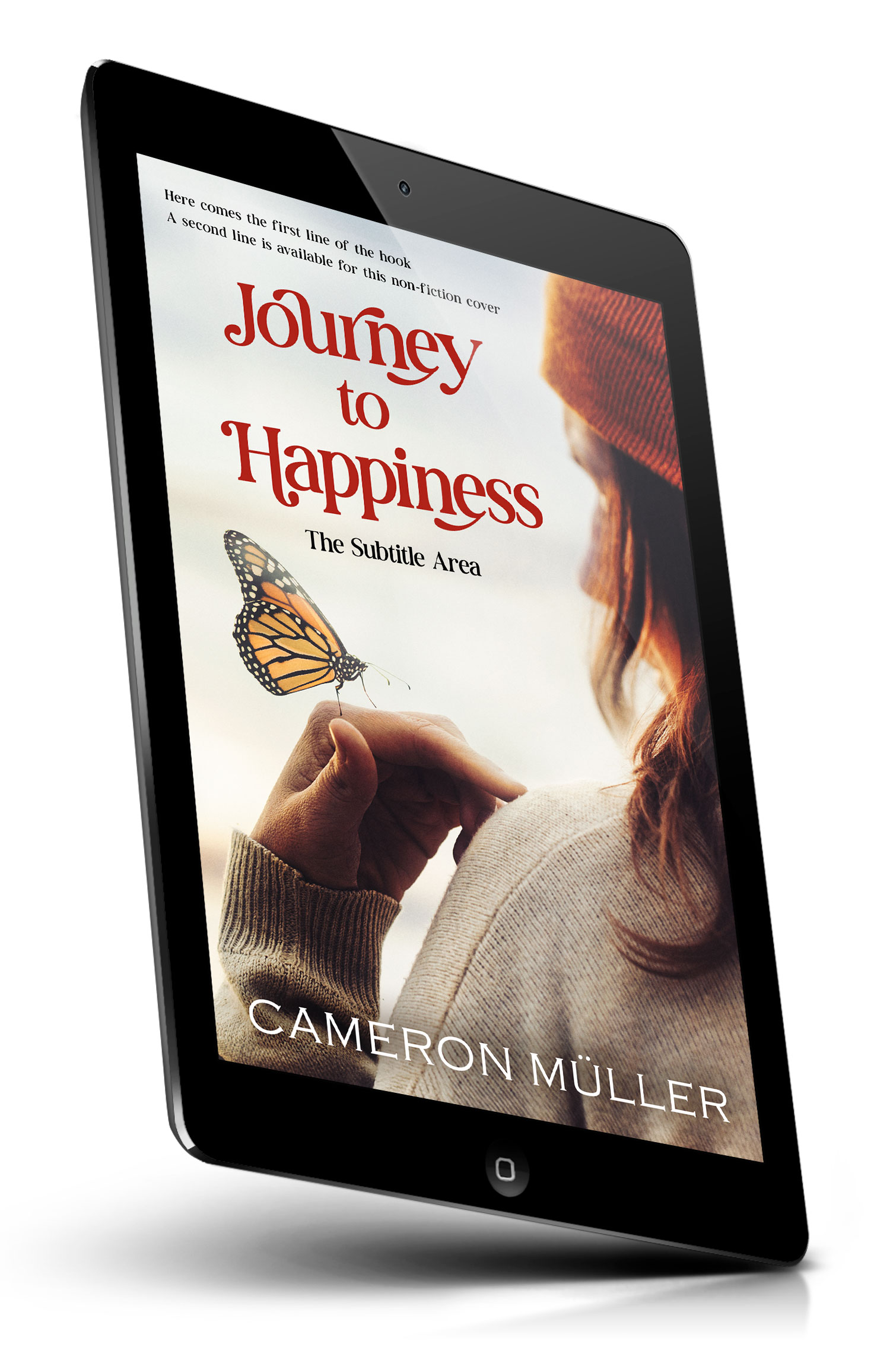 Tablet view of Premade Self-Improvement & Self-Help Book Cover - Cocoa Brown #16533 | BookCoverZone