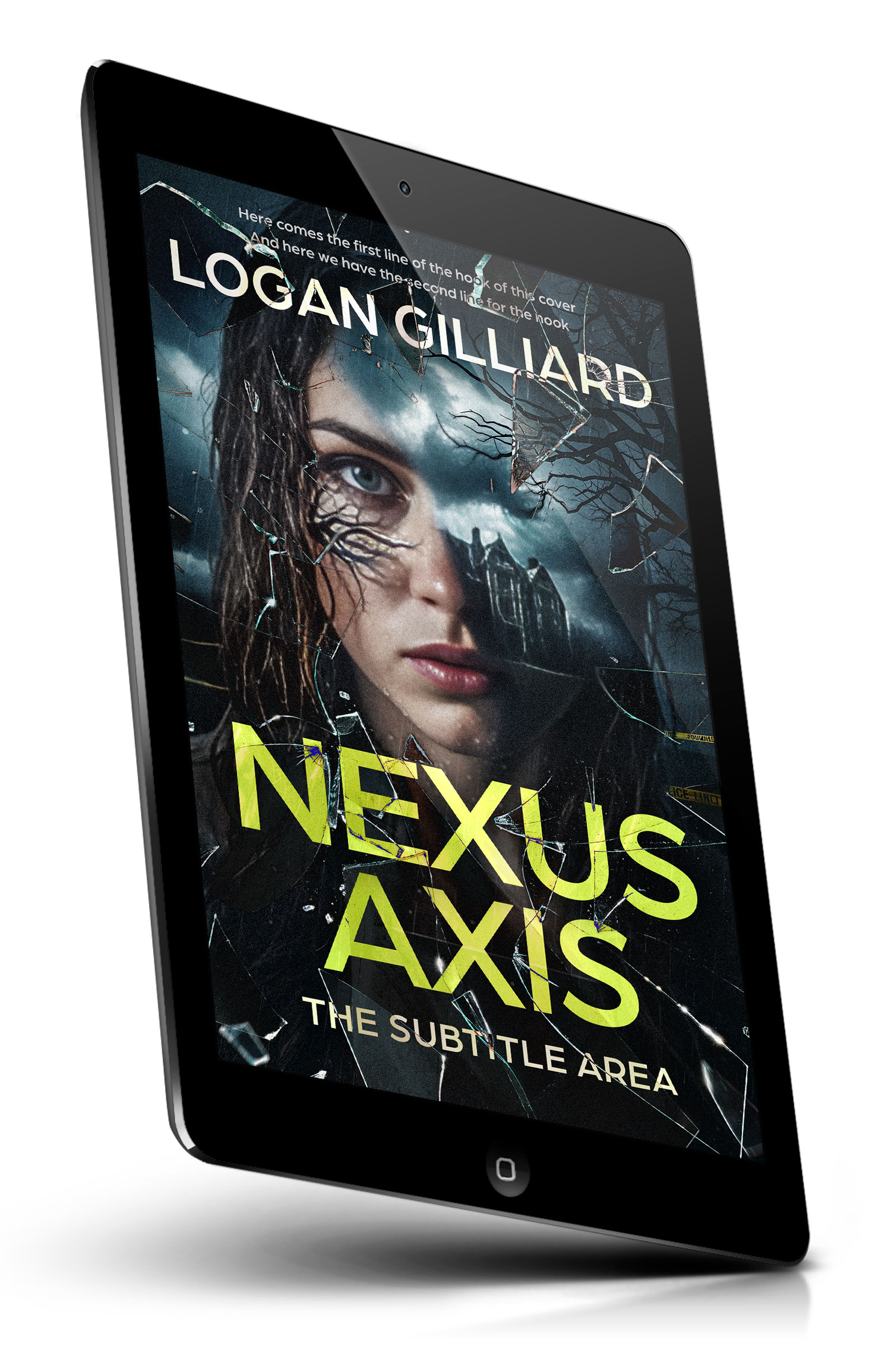 Tablet view of Premade  Book Cover - Shark #17961 | BookCoverZone