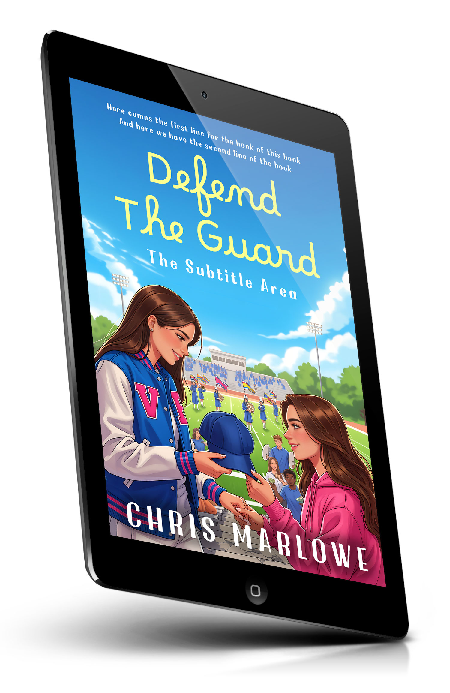 Tablet view of Premade Teen & Young Adult Book Cover - Havelock Blue #18057 | BookCoverZone