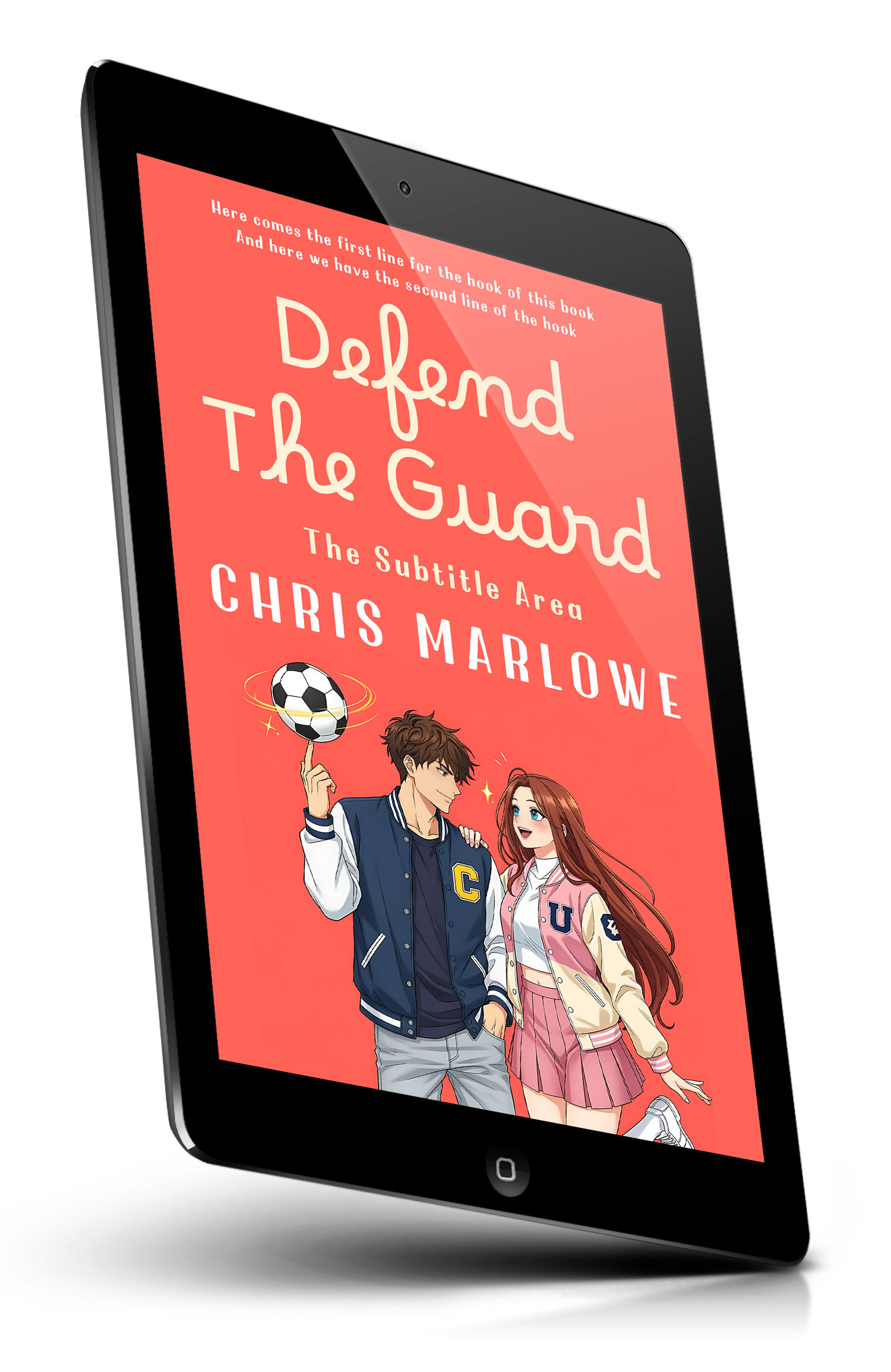 Tablet view of Premade Teen & Young Adult Book Cover - Carnation #18061 | BookCoverZone